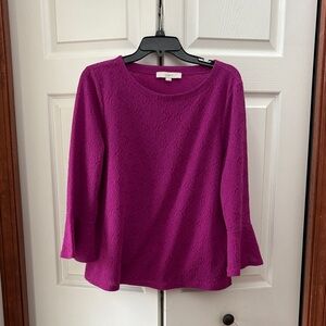 Loft fuscia blouse